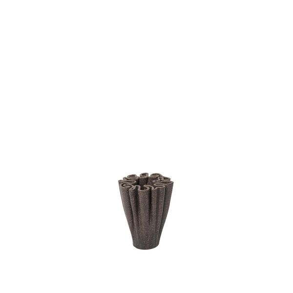 Dedali Vase H11 cm Dunkelbraun
