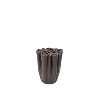 Dedali Vase H18 cm Dark Brown