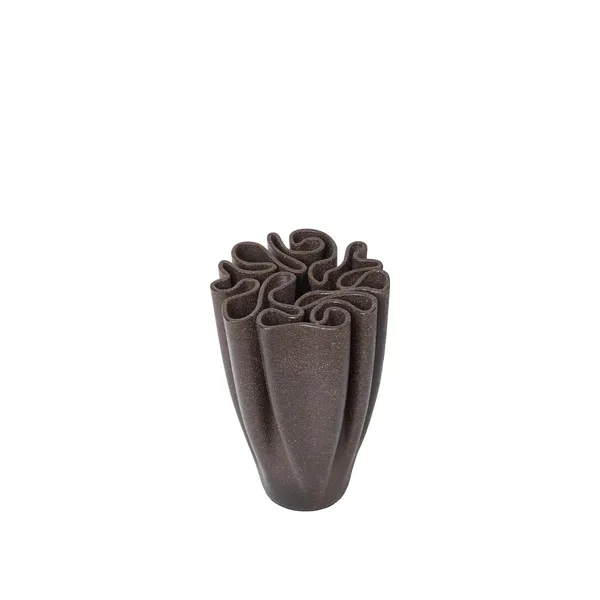 Dedali Vase H25 cm Mørkebrun