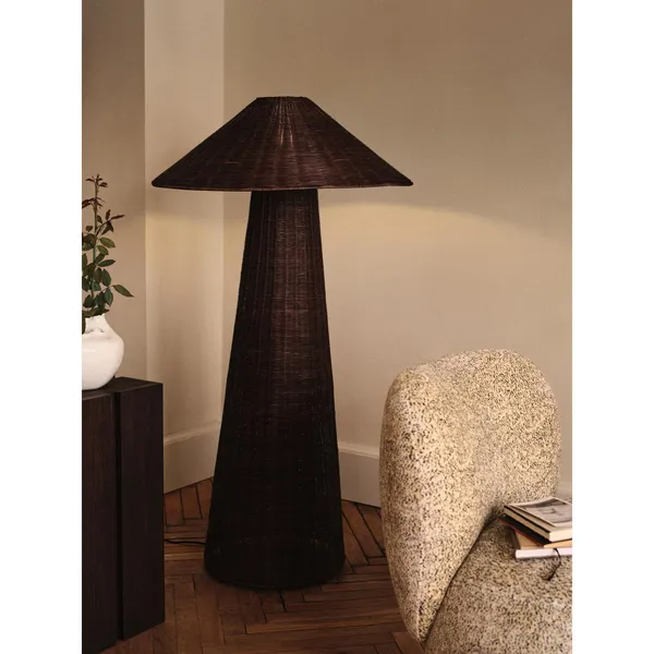 Dou Lampa Podłogowa Ciemnobrązowy