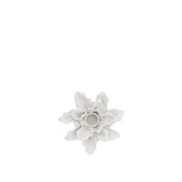Holly Leaf Candle Holder Off-White