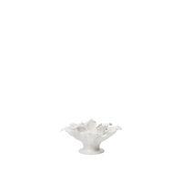 Holly Leaf Candle Holder Off-White