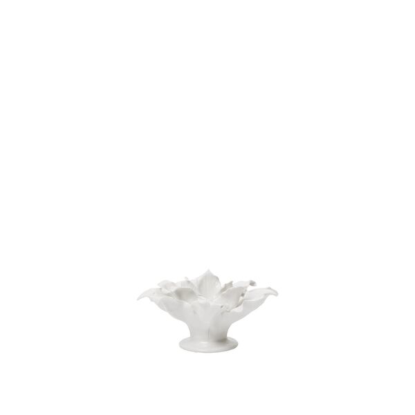 Holly Leaf Candle Holder Off-White