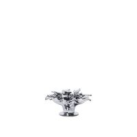 Holly Leaf Candle Holder Silver