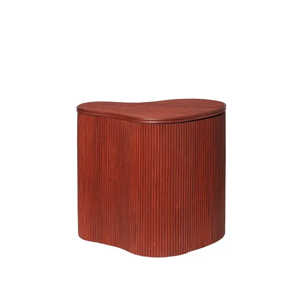 Isola Storage Table Oxide Red