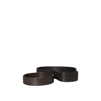 Isola Trays Set of 2 Dark Stained