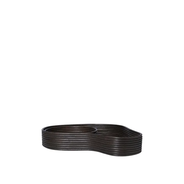 Isola Trays Set of 2 Dark Stained