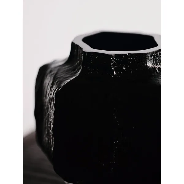 Mokuri Vase H15 cm Black