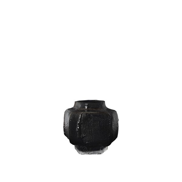 Mokuri Vase H15 cm Black