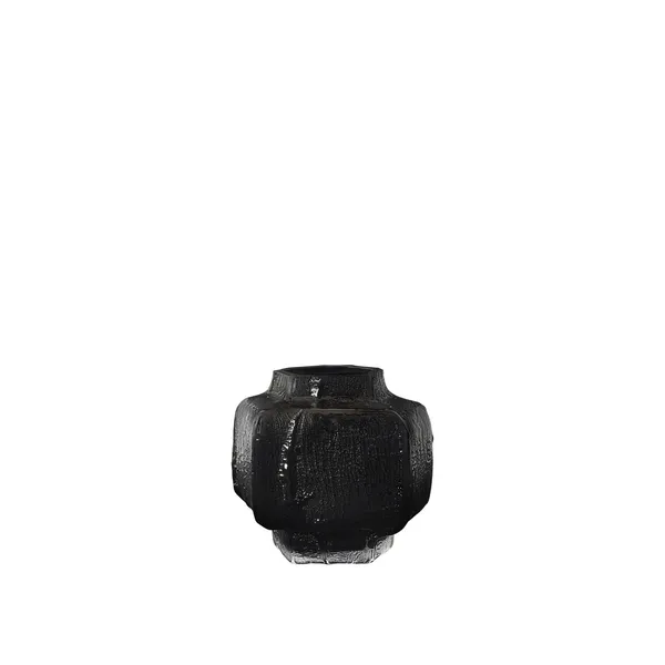 Mokuri Vase H15 cm Black