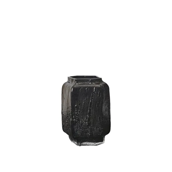 Mokuri Vase H25 cm Schwarz