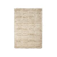 Norte Grid Rug 160x235 cm Natural