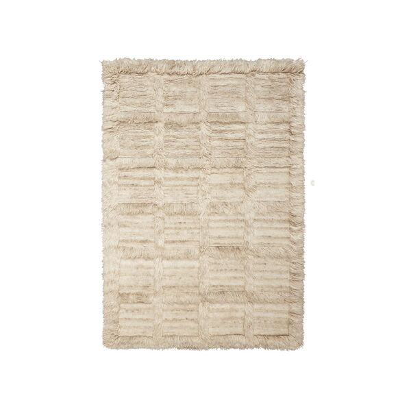 Norte Grid Rug 160x235 cm Natural