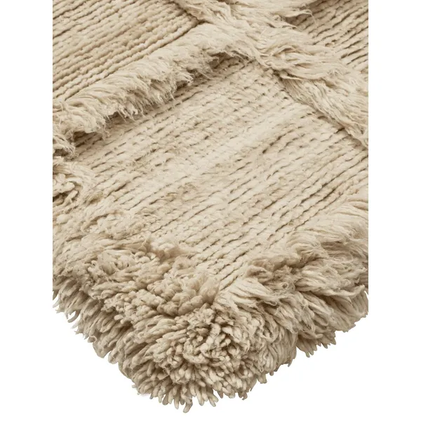 Norte Grid Rug 160x235 cm Natural