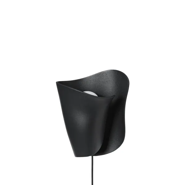 Oyster Aplique de Pared Negro