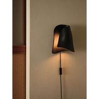Oyster Aplique de Pared Negro