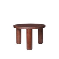 Post Coffee Table S Dark Stained Burl