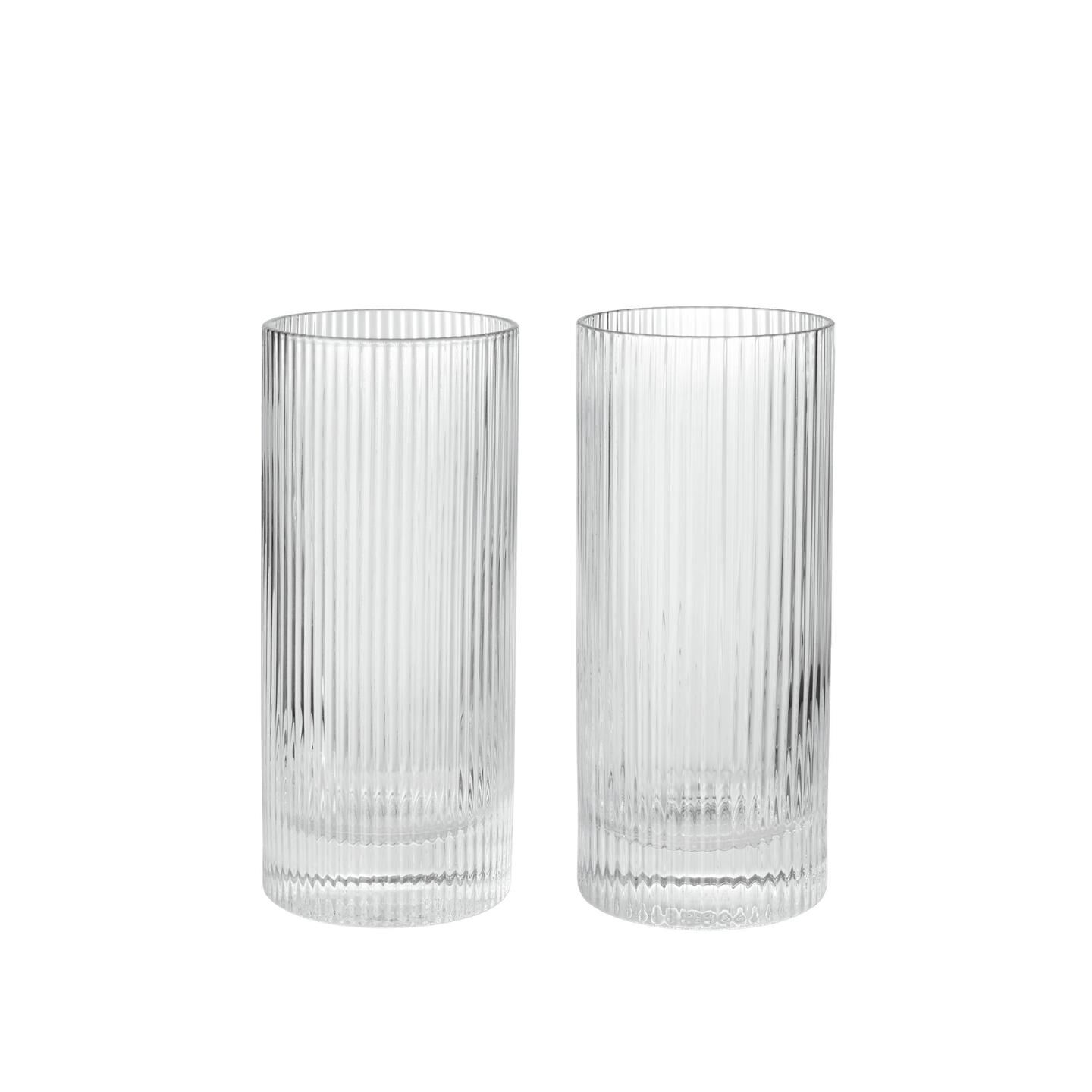 Ripple Highballglass Sett med 2 Clear