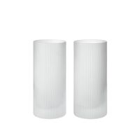 Ripple Highball Glasses Set of 2 Frosted