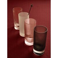 Ripple Highball Glasses Set of 2 Frosted
