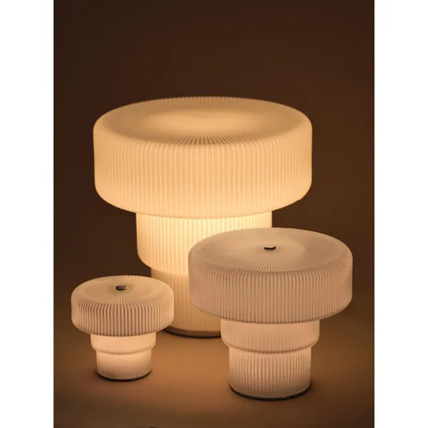 Ripple Portable Lamp H16.5 cm White