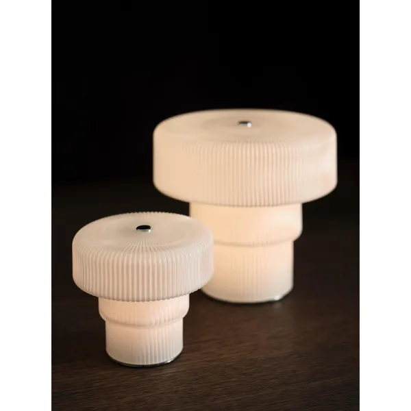 Ripple Portable Lamp H16.5 cm White