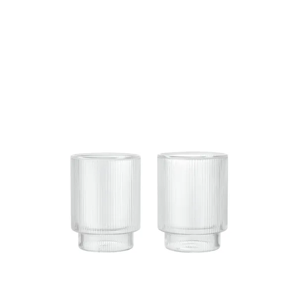 Ripple Thermal Glasses Set of 2 Clear