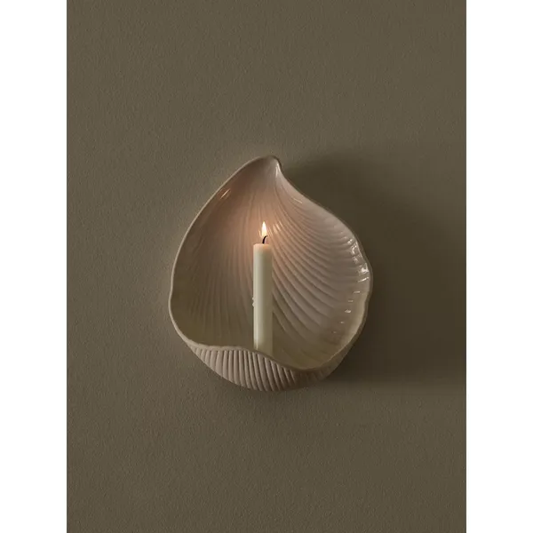 Shell Wall Candle Holder Off-White