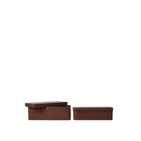 Vekla Boxen Long 2er-Set Dark Pecan