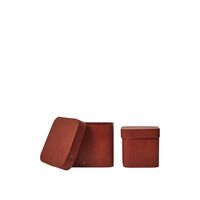 Vekla Boîtes Square Lot de 2 Oxide Red