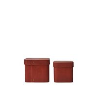 Vekla Boîtes Square Lot de 2 Oxide Red