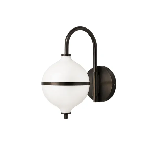 Eternal Moonlight wandlamp Ø15cm opaalglas/geborsteld messing