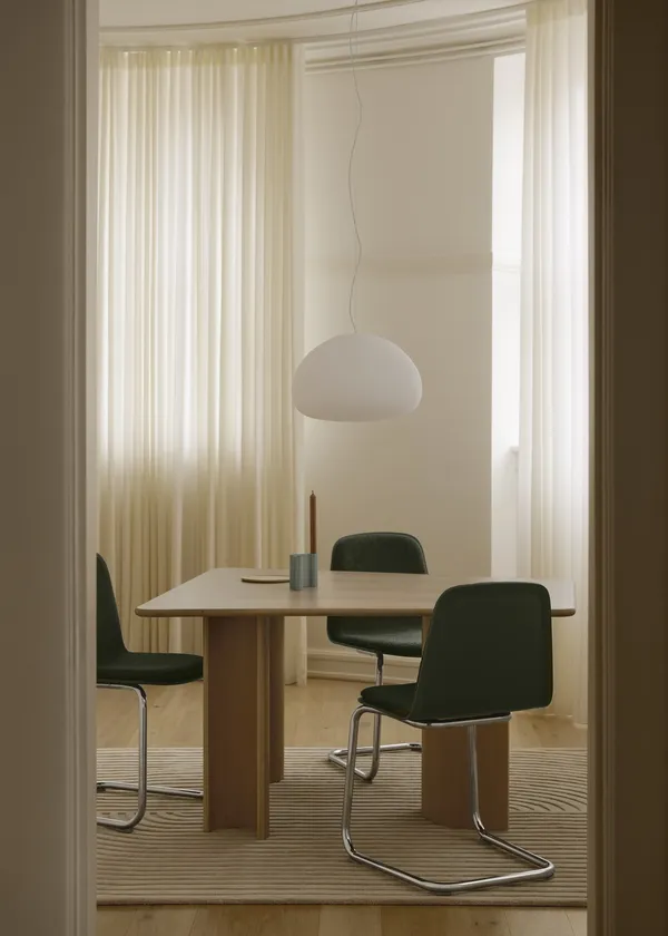 Brink Dining Chair Cantilever Base Black