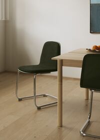 Brink Dining Chair Cantilever Base Dark Olive