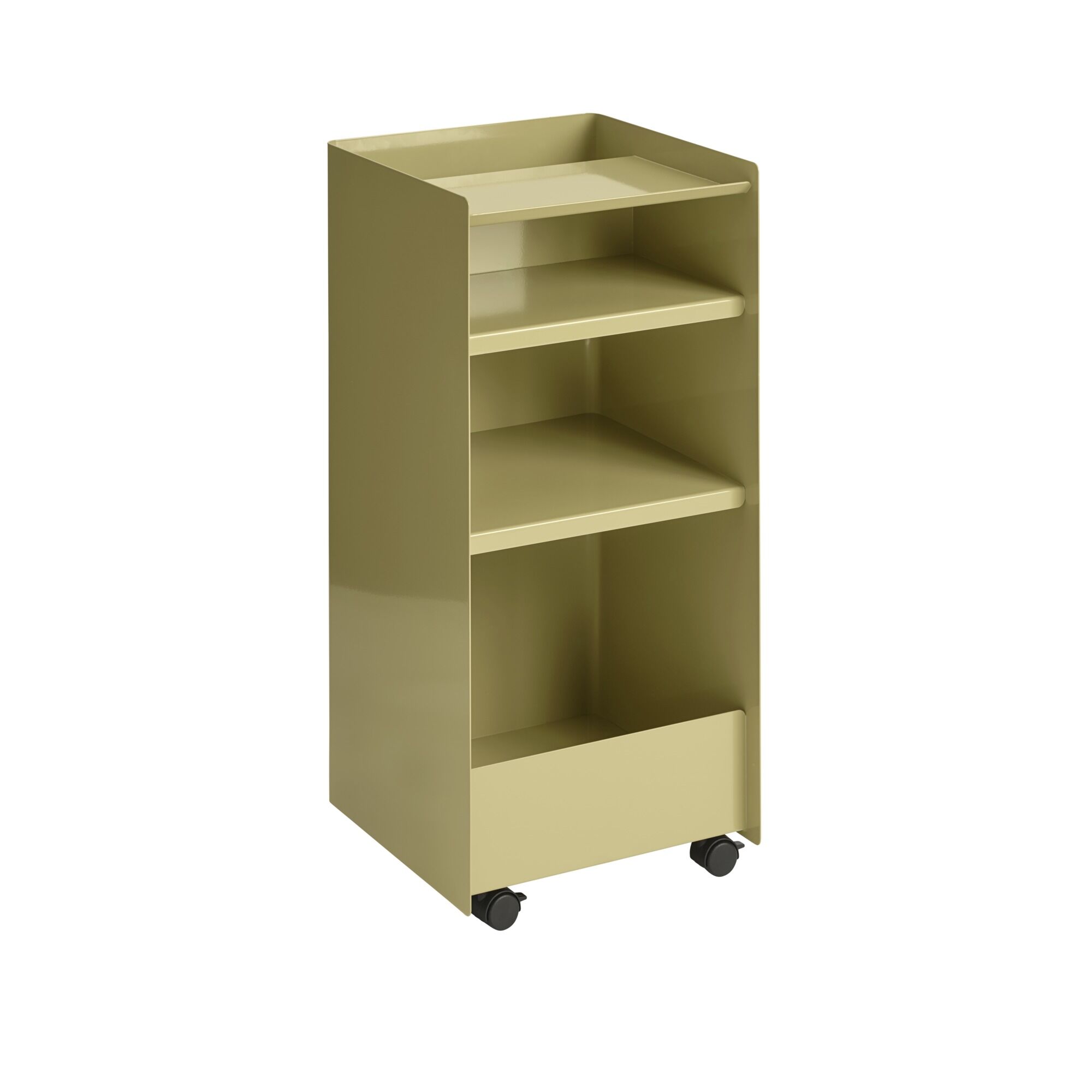 Folded Trolley H83.7 Mørk beige grønn