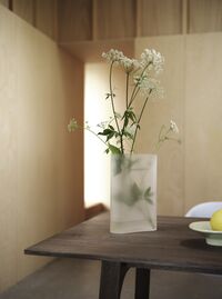 Ridge Vase H48.5 Light Orange