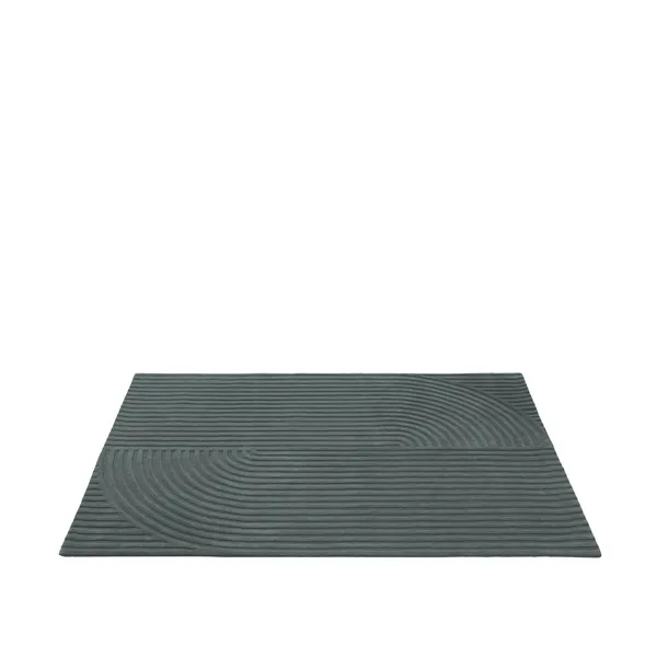 Relevo Quattro Teppich 170x240 Dunkelgrün