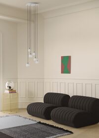 Verso-Teppich 258x258 Cool Grey/Dark Brown
