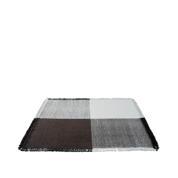 Verso-Teppich 258x258 Cool Grey/Dark Brown