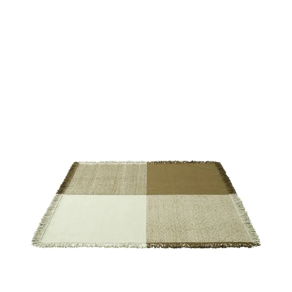 Verso Rug 258x258 Pale Green/Warm Brown