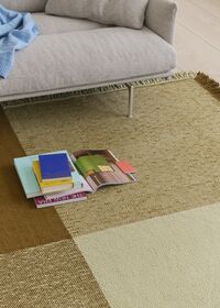 Verso Rug 258x258 Pale Green/Warm Brown