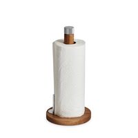 Sina Kitchen Roll Holder Oak/Steel