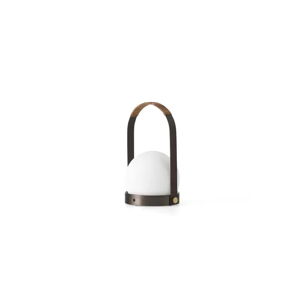 Carrie Portable Bronzed Brass/Leather