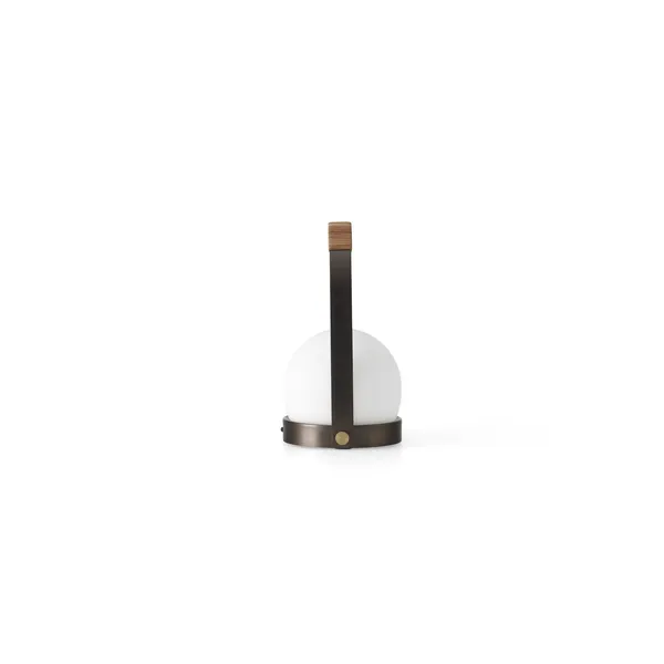Carrie Portable Bronzed Brass/Leather