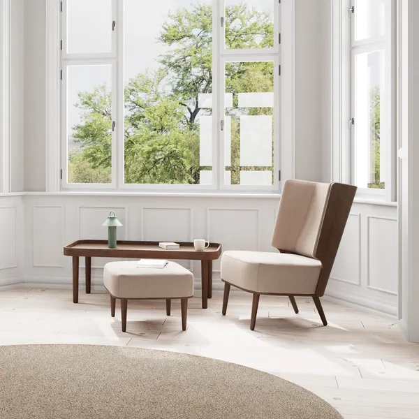Serena Lounge Chair Dark Oak/Sweet Vanilla