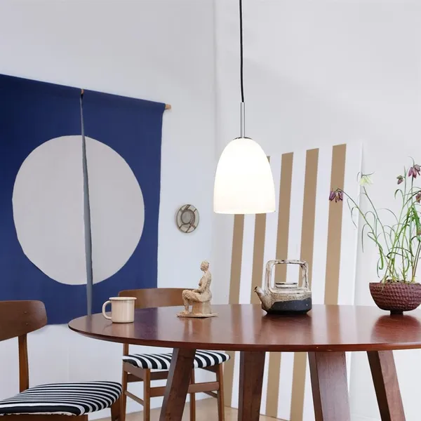 Jazz Pendant Opal/Brushed Steel Ø18