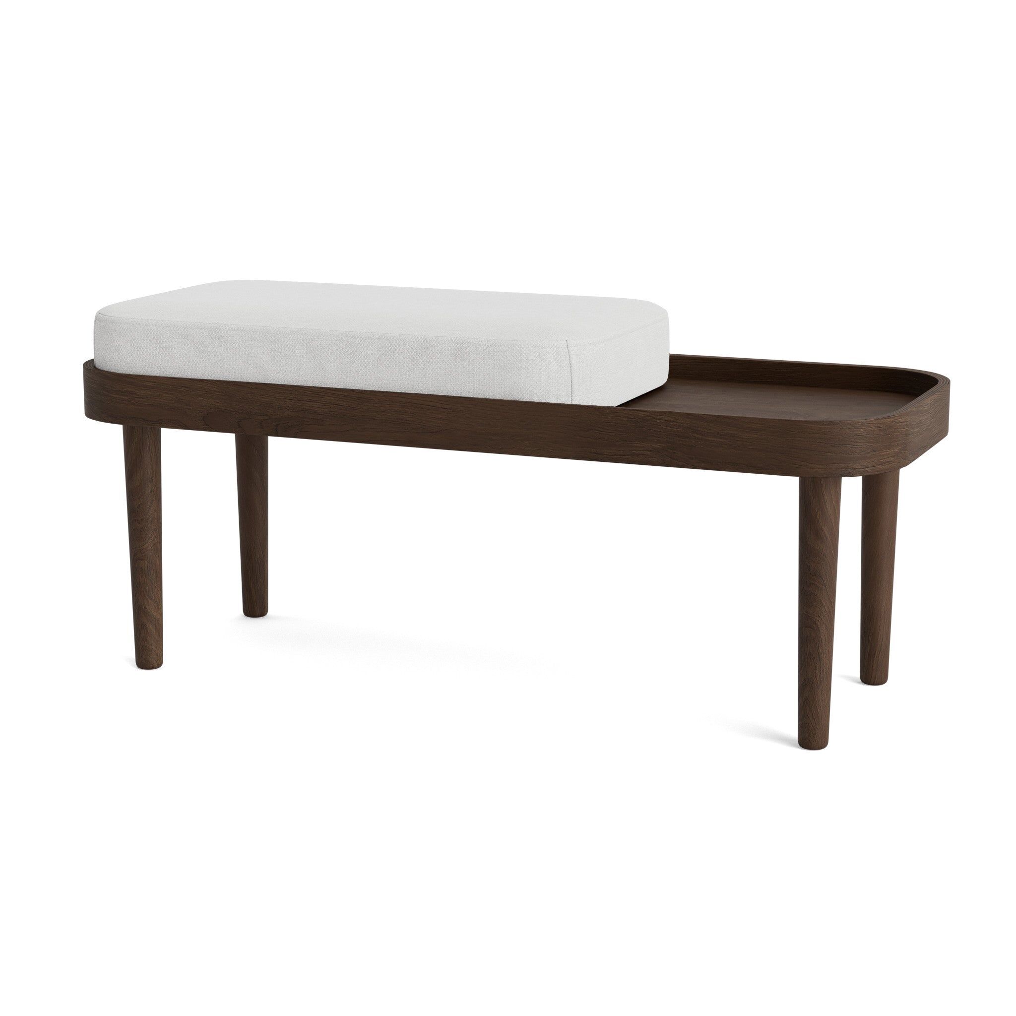Serena Benk Mørk Eik/Silver Grey