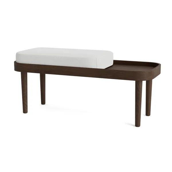 Serena Bench Dark Oak/Silver Grey