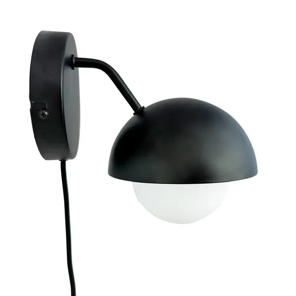 Rose Wall Lamp Mat Black