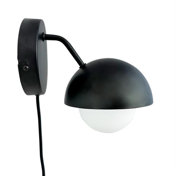 Rose Wall Lamp Mat Black